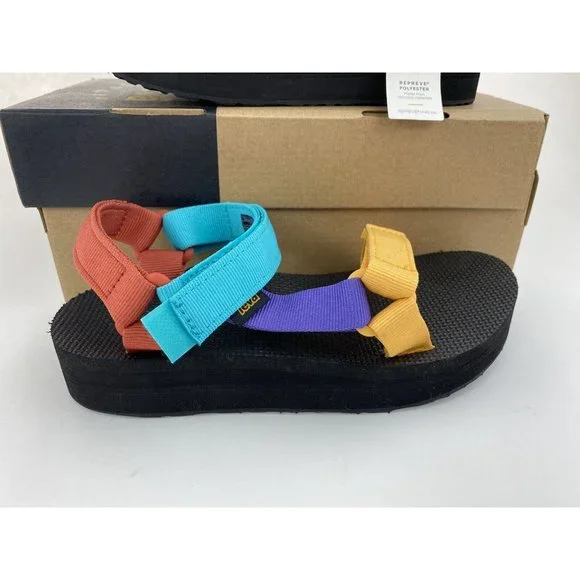 NEW Teva Midform Universal Multi Color Women's Sandals Straps Colorblock Strappy - Picture 4 of 12